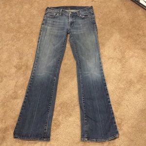 Bootcut 7 For All Mankind Jeans, Medium Wash , 27